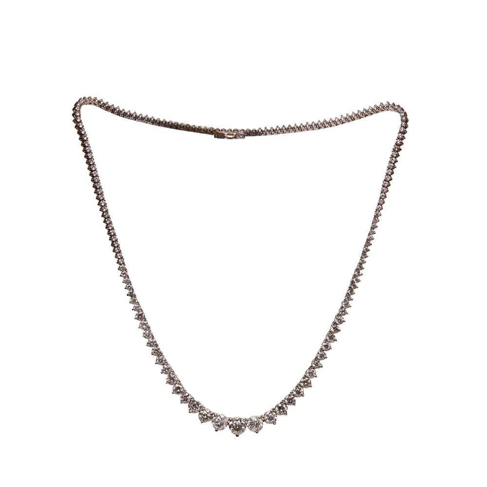Maria Jose Jewelry 14kt Diamond Riviera Necklace