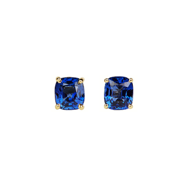 Maria Jose Jewelry Cushion Cut Ceylon Sapphire Studs