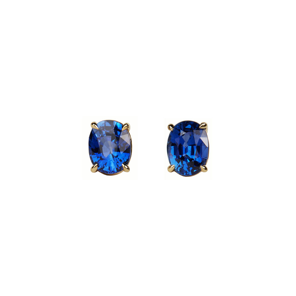 Maria Jose Jewelry Oval Ceylon Sapphire Studs