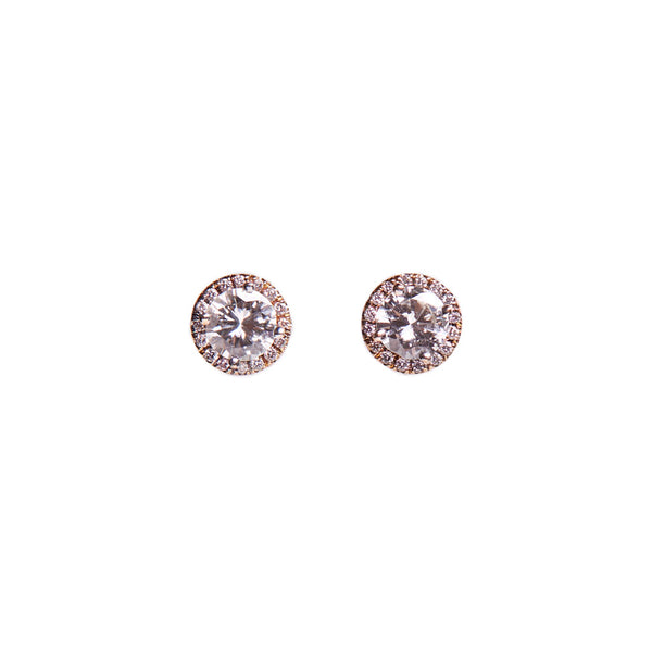 Maria Jose Jewelry White Diamond Stud Earrings
