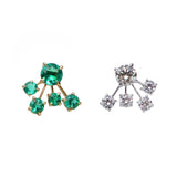 Maria Jose Jewelry Constellation Earrings image of both diamond and emerald earring