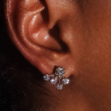 Maria Jose Jewelry Constellation Earrings image of diamond earring on model's right ear