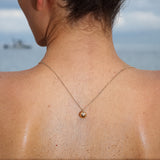 Maria Jose Jewelry Diamond Small Clarity Charm Necklace on model's back