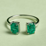 Double Emerald Ring