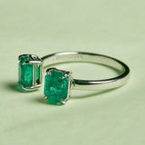 Double Emerald Ring