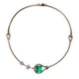 Maria Jose Jewelry Emerald Choker Necklace 