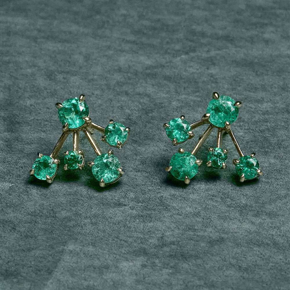 Emerald Constellation Earrings
