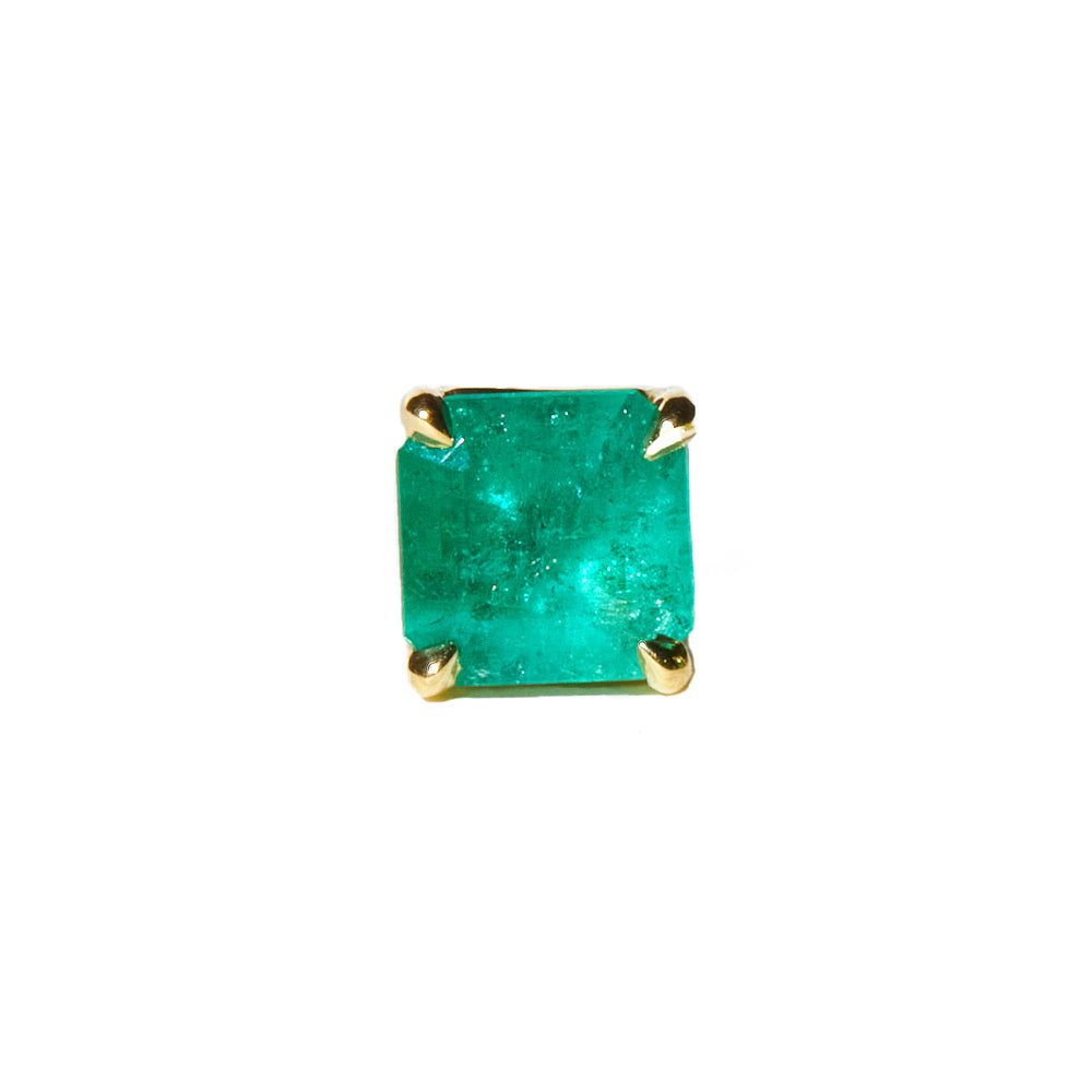 Maria Jose Jewelry Emerald Stud Earrings front view