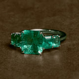 5 Stone Emerald Ring