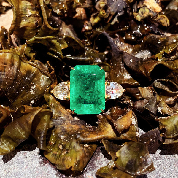 10.50 Carat African Emerald Ring