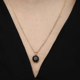 8 Carat Black Diamond Pendant