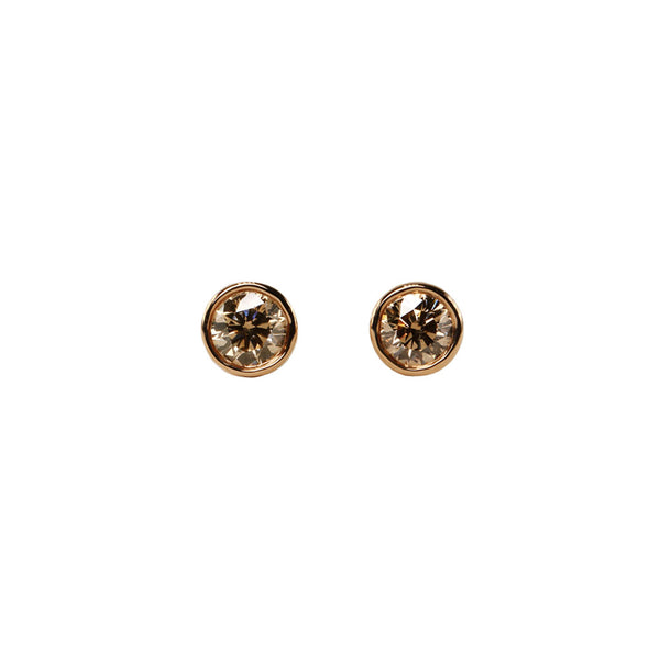 Maria Jose Jewelry Champagne Diamond Earrings Pair