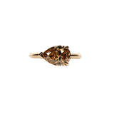 Maria Jose Jewelry Champagne Diamond Pear Shape Ring Front Angle