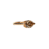 Maria Jose Jewelry Champagne Diamond Pear Shape Ring Side Angle