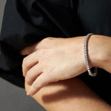 Maria Jose Jewelry 8 Carat White Diamond Tennis Bracelet on Model's Wrist