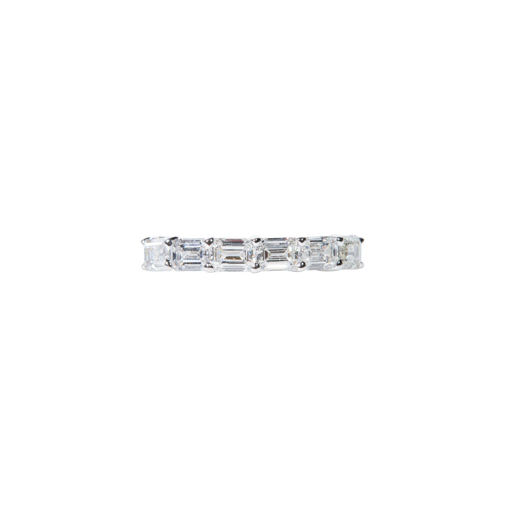 Maria Jose Jewelry Emerald Cut Diamond Ring Front View