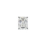 Maria Jose Jewelry Emerald Cut Diamond Stud Earrings Single Stud Front View