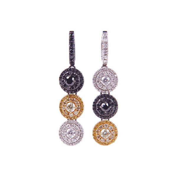 Maria Jose Jewelry Three Color Drop Earrings