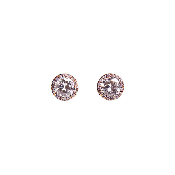 Maria Jose Jewelry White Diamond Stud Earrings
